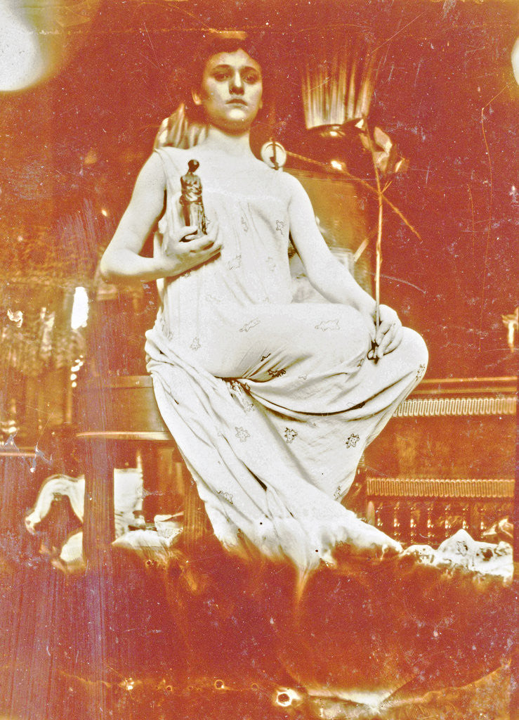 Detail of Woman figurine by Alphonse Mucha