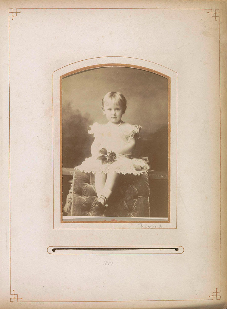 Detail of Princess Wilhelmina as a toddler by Kameke