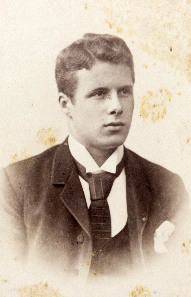 Detail of Portrait young man by Henrdrik Jonker