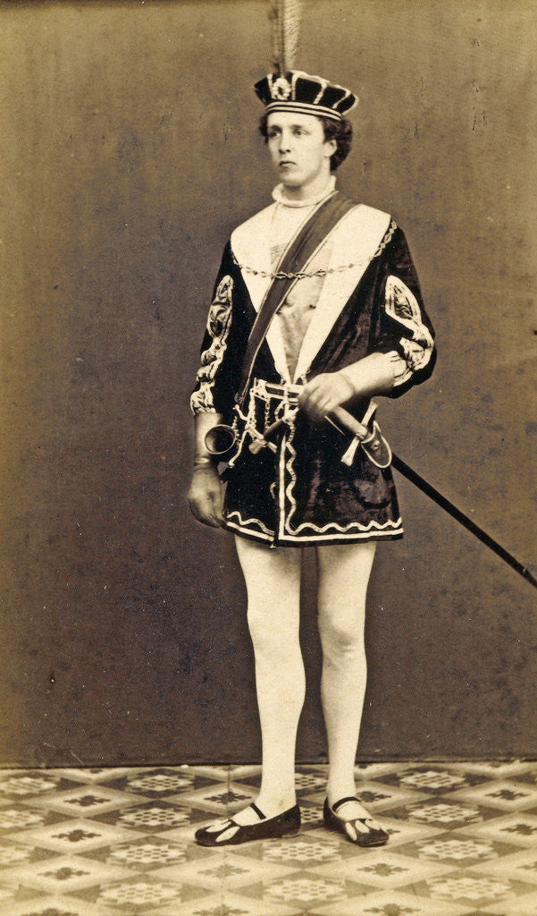 Detail of Portrait of the (presumably) Delft student WH Havelaar short coat and hat by Emma Kirchner