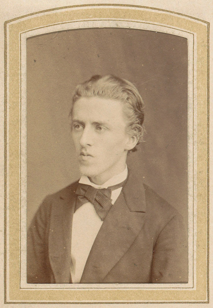 Detail of Portrait of a young man by Albert Greiner