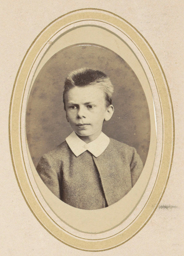 Detail of Portrait of a boy with a white collar by J.C. Reesinck