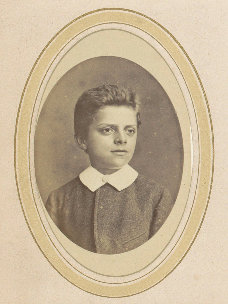 Detail of Portrait of a boy with a white collar by J.C. Reesinck