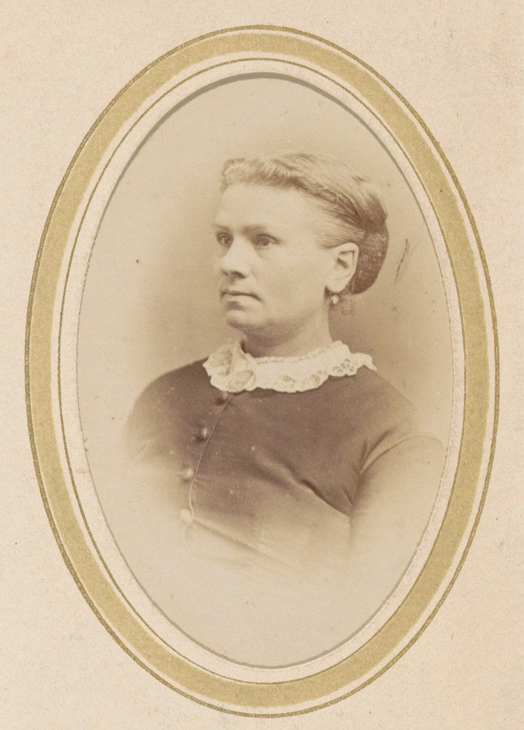 Detail of Portrait of a woman with a lace collar by Abraham Koorenhoff