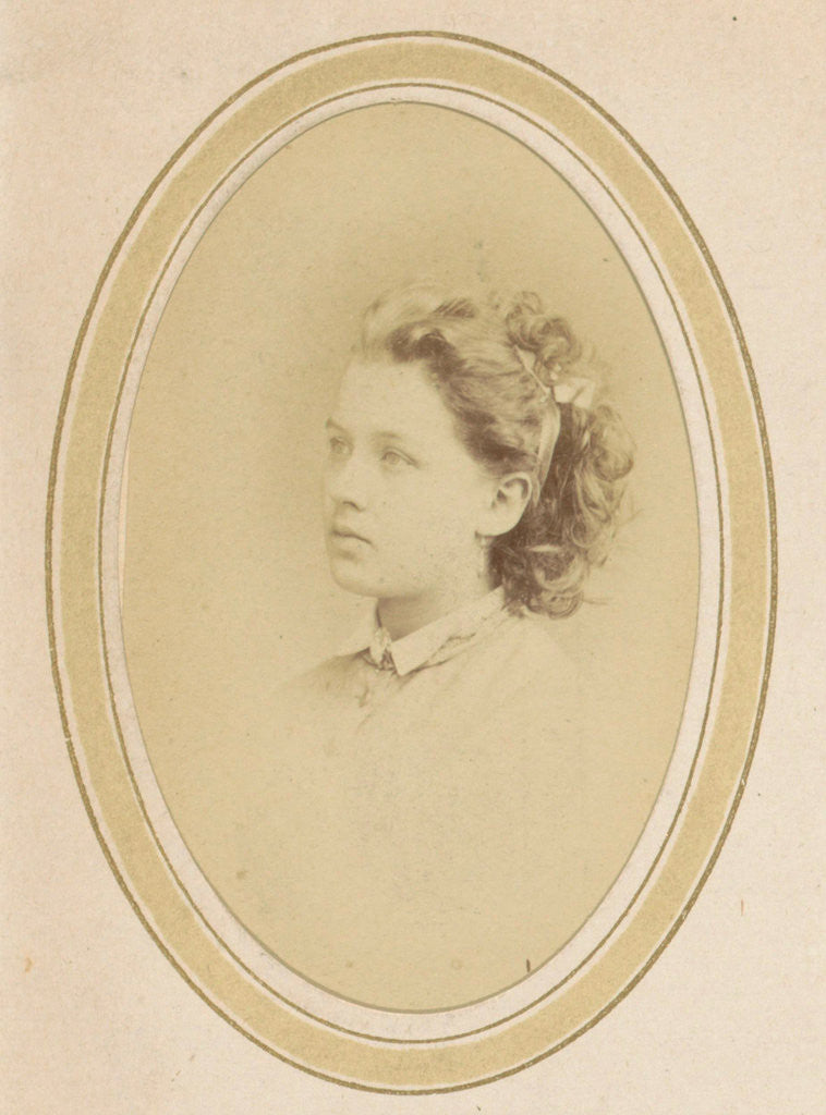 Detail of Portrait of a young girl with a bow in her hair by Johan Hendrik Hoffmeister