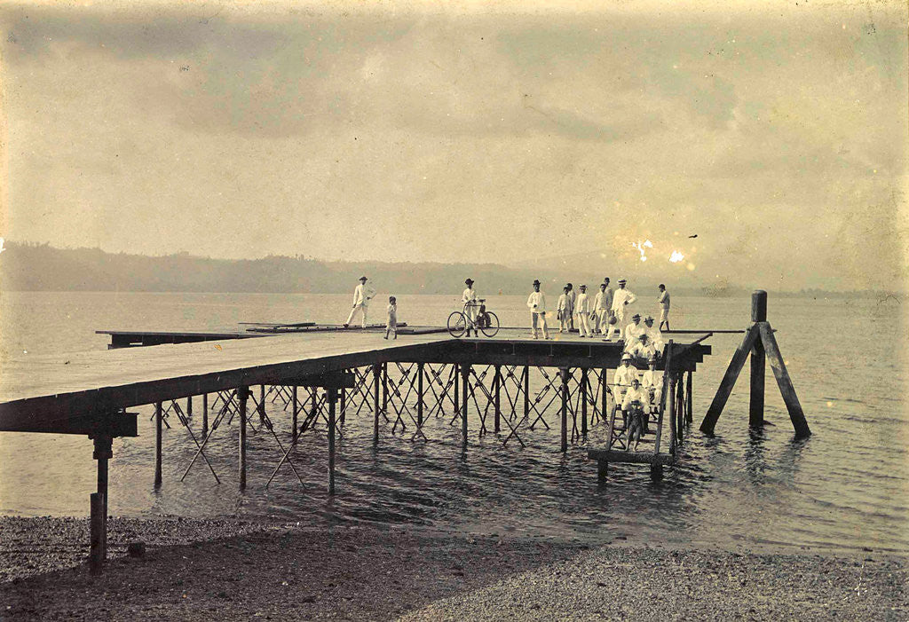 Detail of Near a water with men in Ambon, Indonesia by Anonymous
