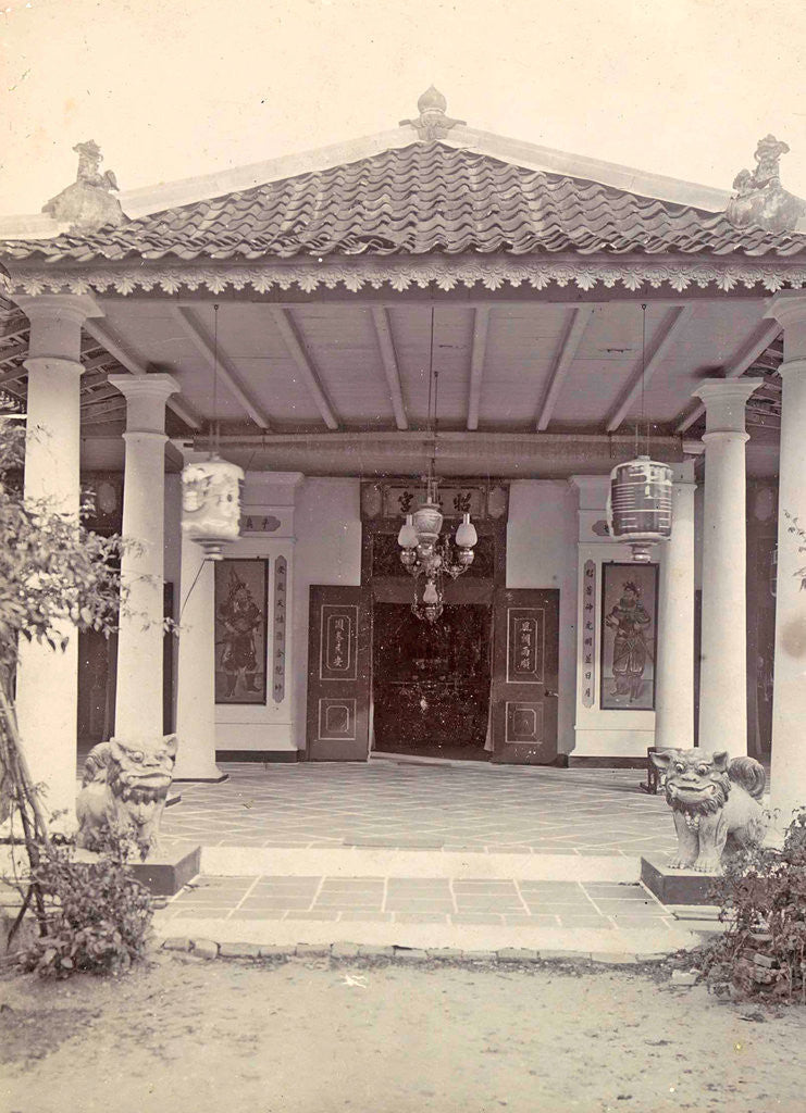 Detail of Portal of a Chinese temple in Ambon, Indonesia by Anonymous