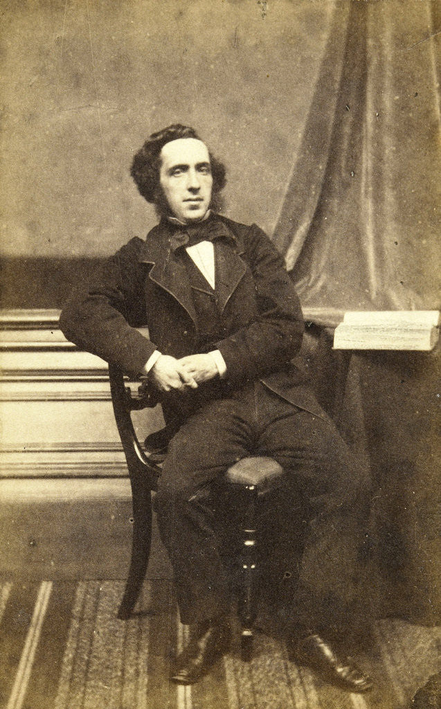 Detail of Portrait of the poet-pastor PA Genestet by Maurits Verveer