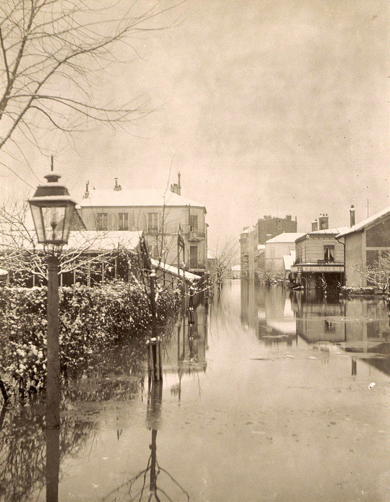 Detail of Album flooding Paris suburbs in 1910, France by Anonymous