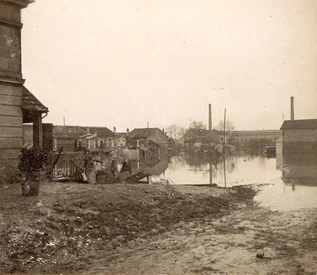 Detail of Flooded premises during the flooding of Paris, France by Anonymous