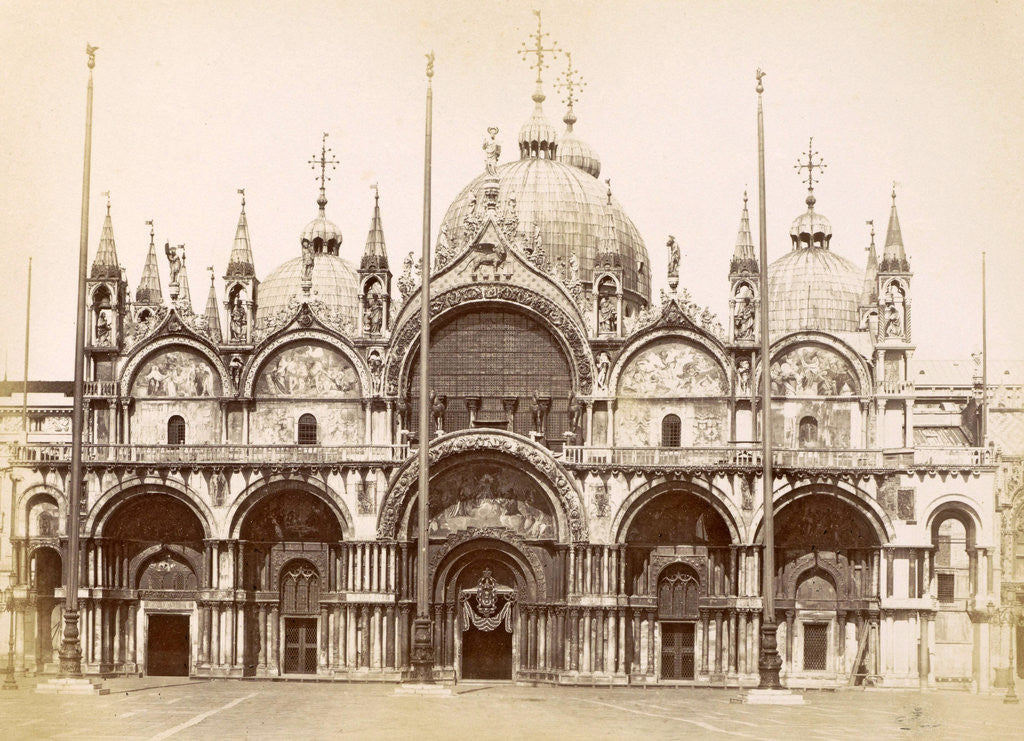 Detail of Topographical album of Venice in 1881, Italy by Carlo Ponti