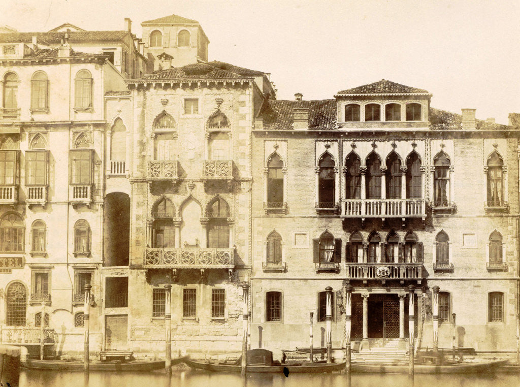 Detail of Hotel New York in the Palazzo Ferro Venice by Carlo Ponti