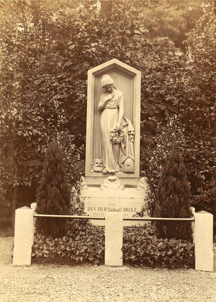 Detail of Tomb of actor and theater director Jan Herman Albregt by Anonymous