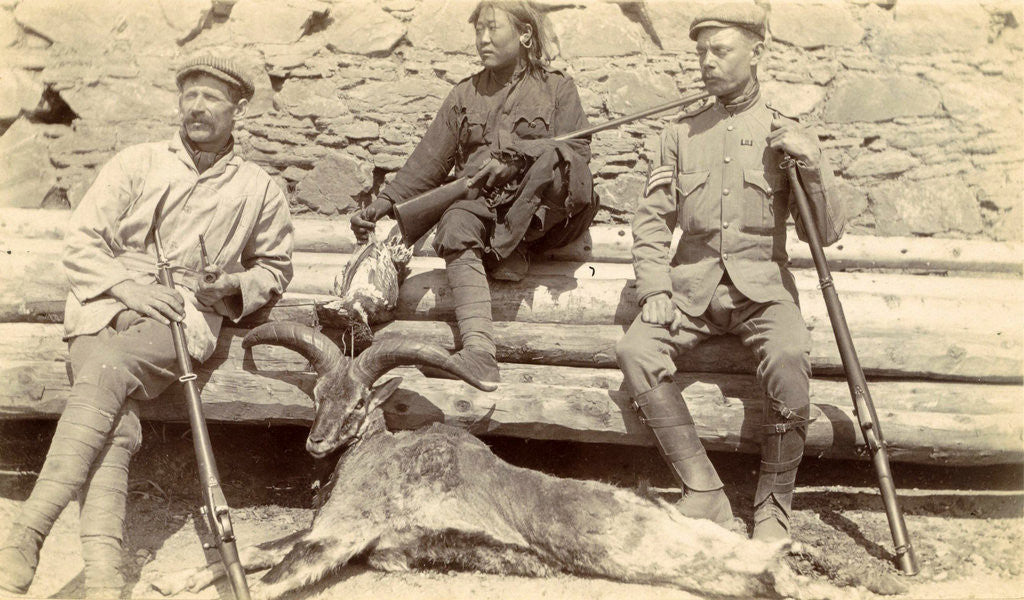 Detail of Shikhari (hunting guide) by Anonymous