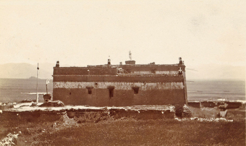 Detail of Exterior of a Tibetan monastery by D.T. Dalton