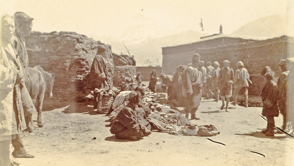 Detail of Market in the town of Phari by D.T. Dalton