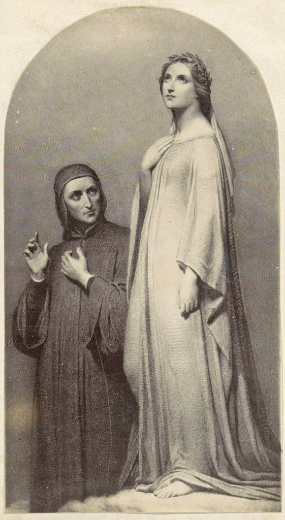 Detail of Print of a painting by Ary Scheffer by Anonymous