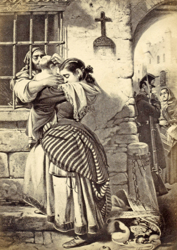 Detail of Print of a painting by John Phillip by Anonymous