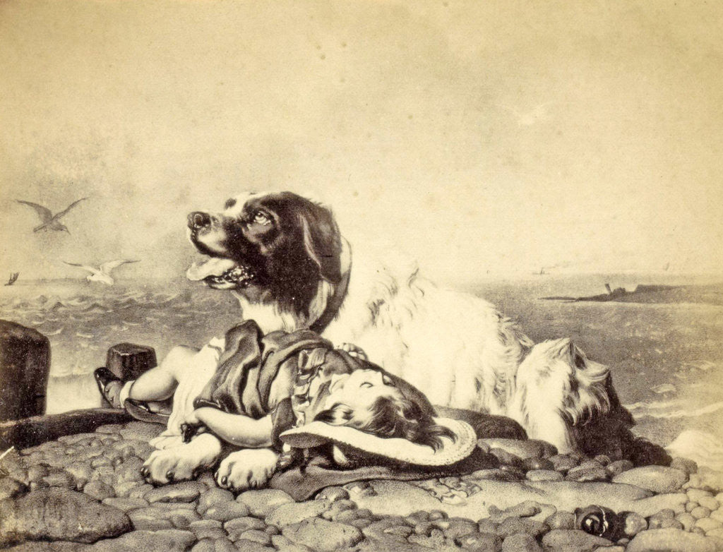 Detail of Print of a painting by Edwin Henry Landseer by Anonymous