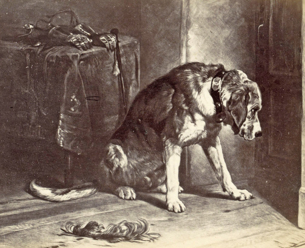 Detail of print of a painting by Edwin Henry Landseer by Anonymous