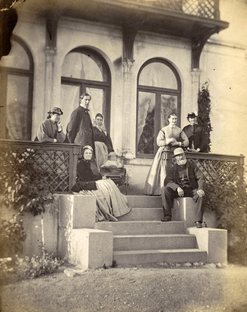 Detail of Family Portrait Yates for a house in Christiania by Anonymous