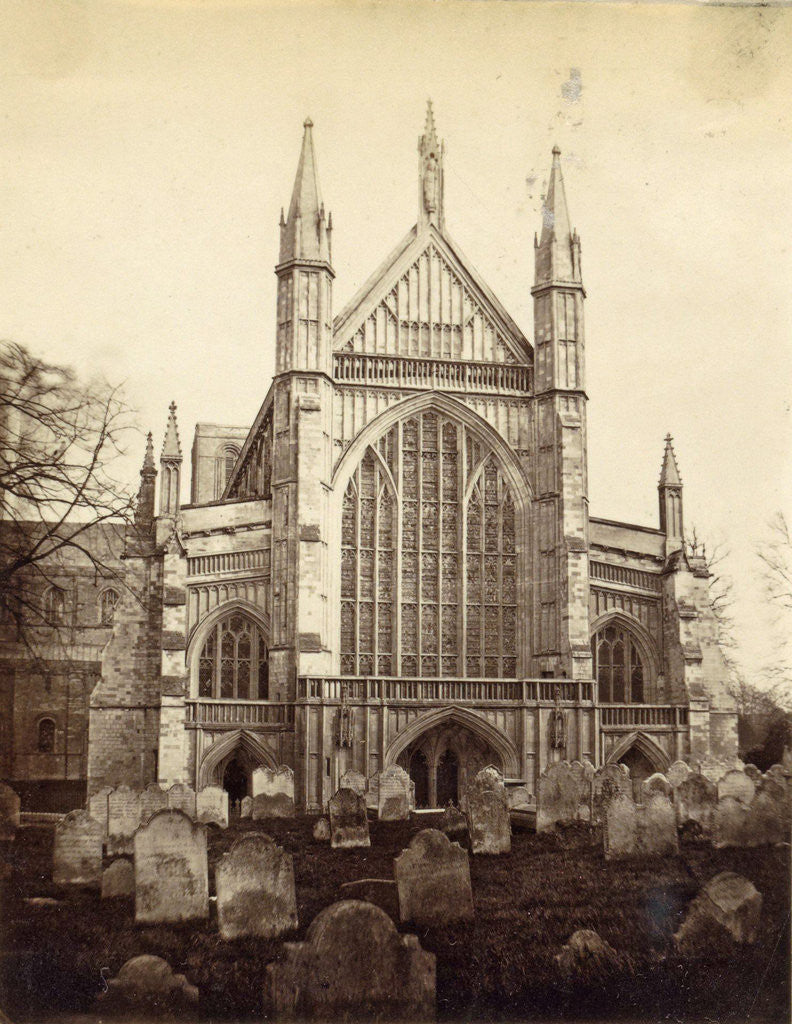 Detail of Rear and Cemetery of Winchester Cathedral by Anonymous