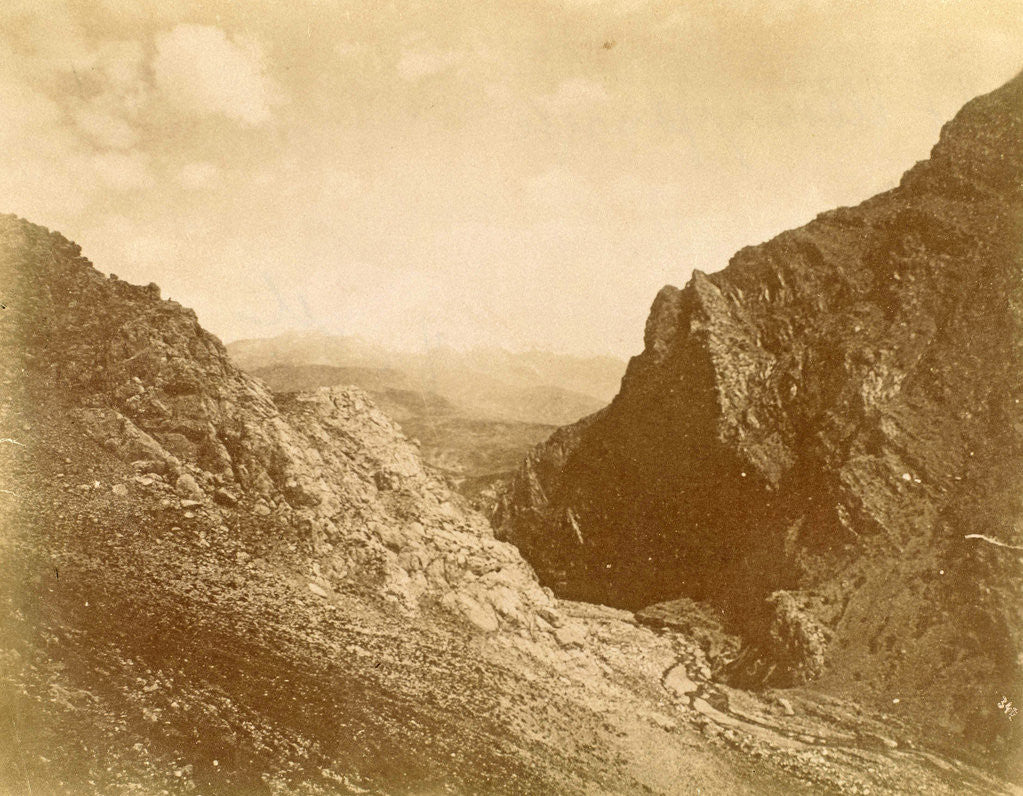 Detail of Gorge in Elboersgebergte in Persia by Antoine Sevruguin