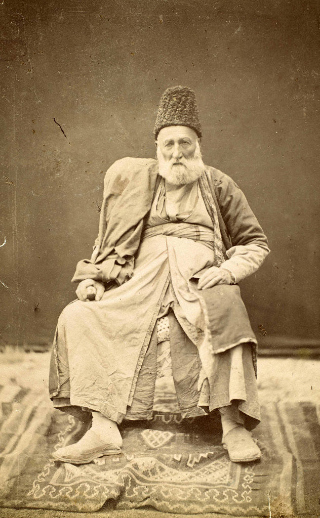 Detail of Portrait of an old man, a follower of Zoroastrianism by Antoine Sevruguin