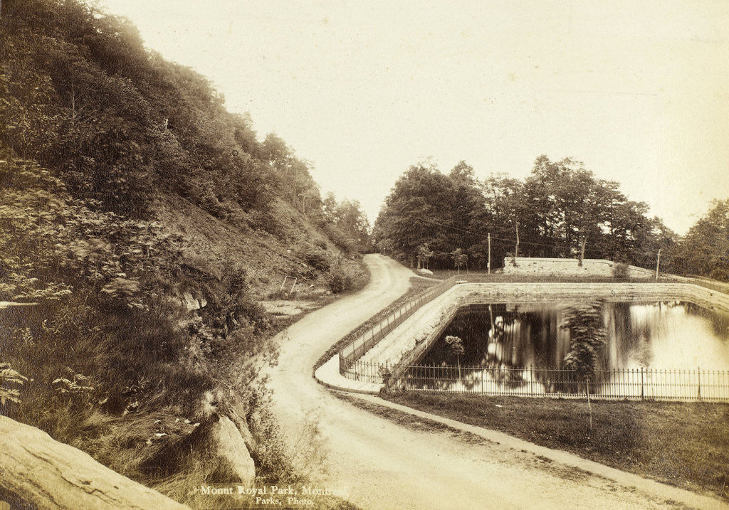 Detail of Mount Royal Park in Montreal Canada by J.G. Parks