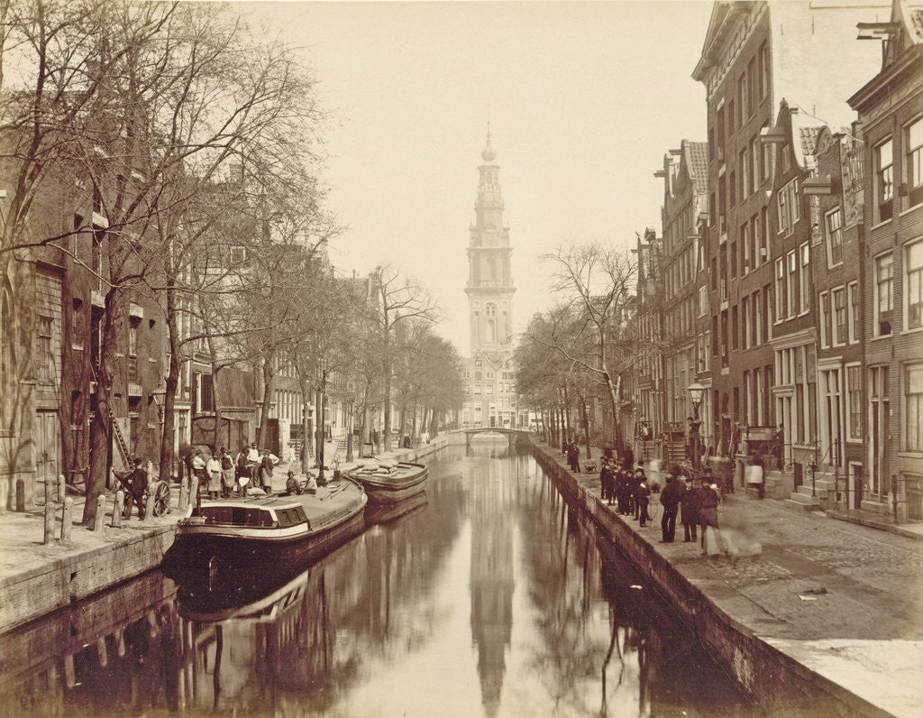Detail of Amsterdam, Groenburgwal Canal by Anonymous