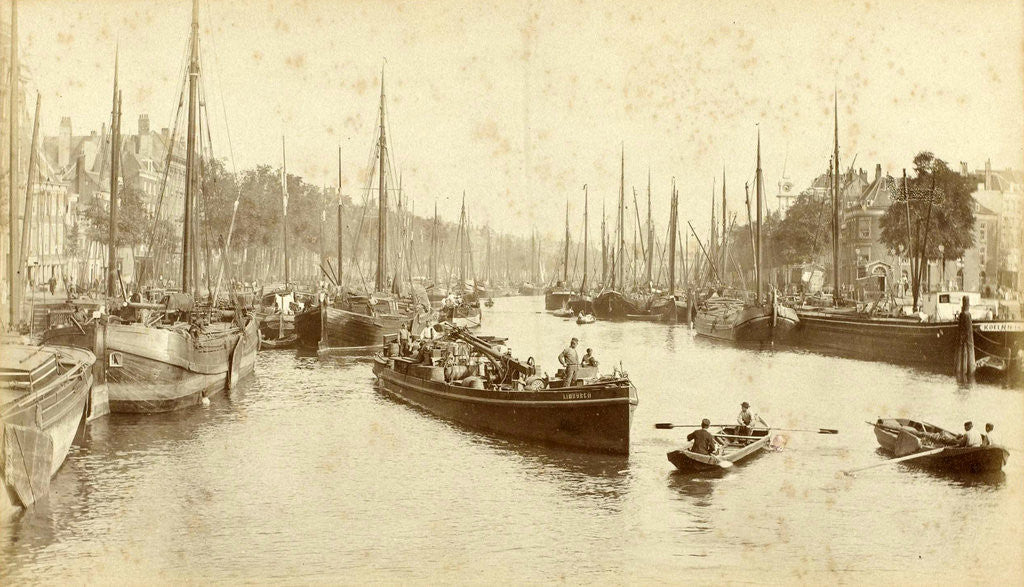 Detail of Rotterdam, Leuvehaven by Anonymous