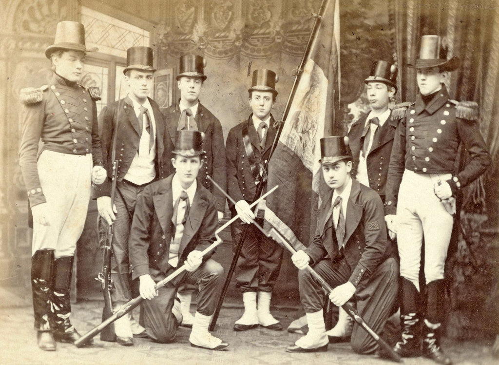 Detail of Portrait men in suits independence celebrations by Anonymous