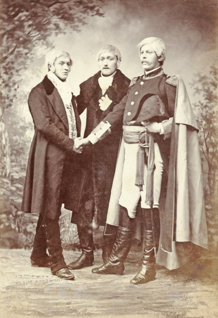 Detail of Portrait men in suits independence celebrations by Anonymous