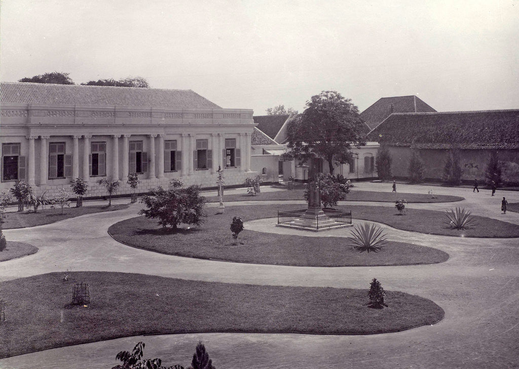 Detail of Military barracks in Surabaya with making the Aceh monument, Indonesia by Anonymous