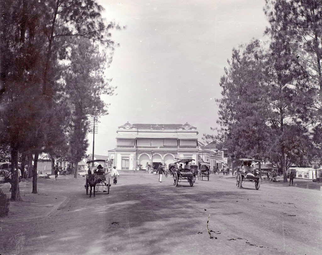 Detail of View of the property from the company Grimm (Cake Palace) at the Pasar Besar in Surabaya, Indonesia by Anonymous