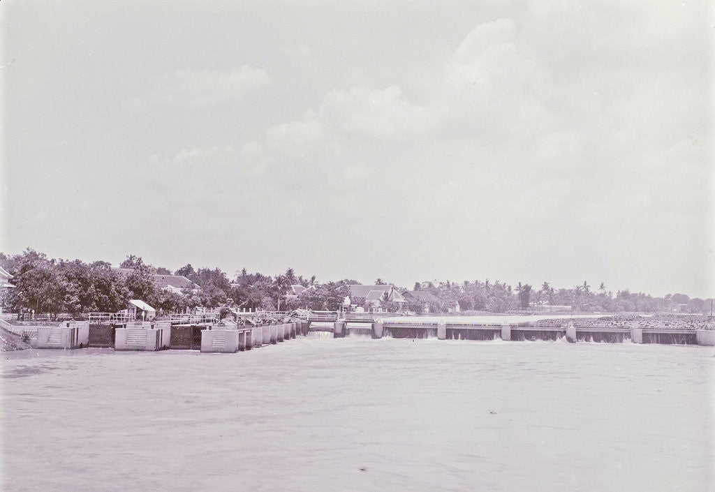 Detail of View the Goebengsluis in Surabaya, Indonesia by Anonymous