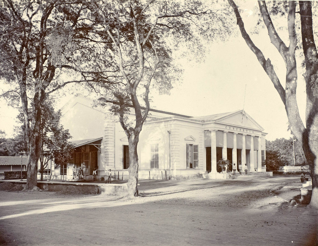 Detail of Indian attendants at Concordia Society in Weltevreden, Jakarta Indonesia by Anonymous