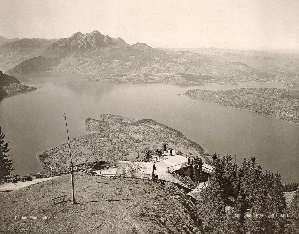 Detail of View the lookout Känzelei Rigi and Pilatus by Anonymous