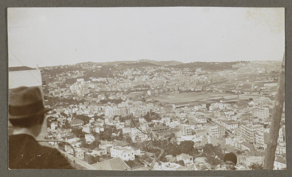 Detail of View of a city with white buildings by Anonymous