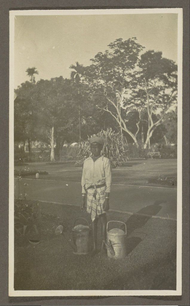 Detail of Boy with two watering cans by Anonymous