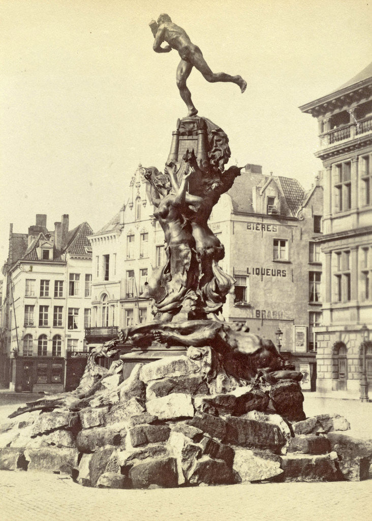 Detail of Brabo Fountain, Antwerp by Anonymous