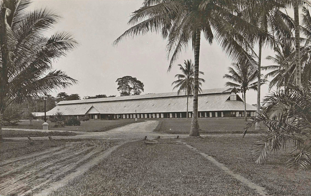 Detail of Sumatra indonesia fermentable barn exterior Padang Jumin by Carl J. Kleingrothe
