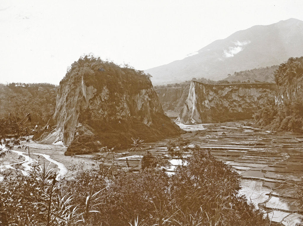 Detail of Sumatra view on fields at Karbouwengat, Fort de Cock, Indonesia by Anonymous