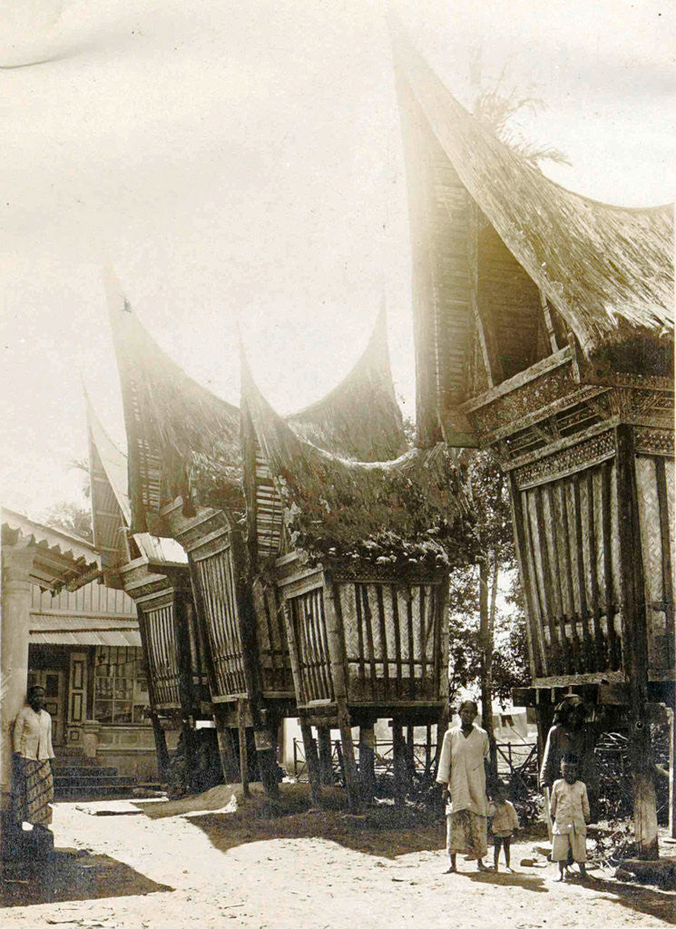 Detail of Sumatra indonesia, pastry sheds by Anonymous