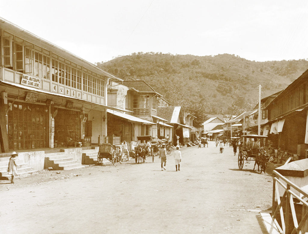 Detail of Padang street China town by Christiaan Benjamin Nieuwenhuis