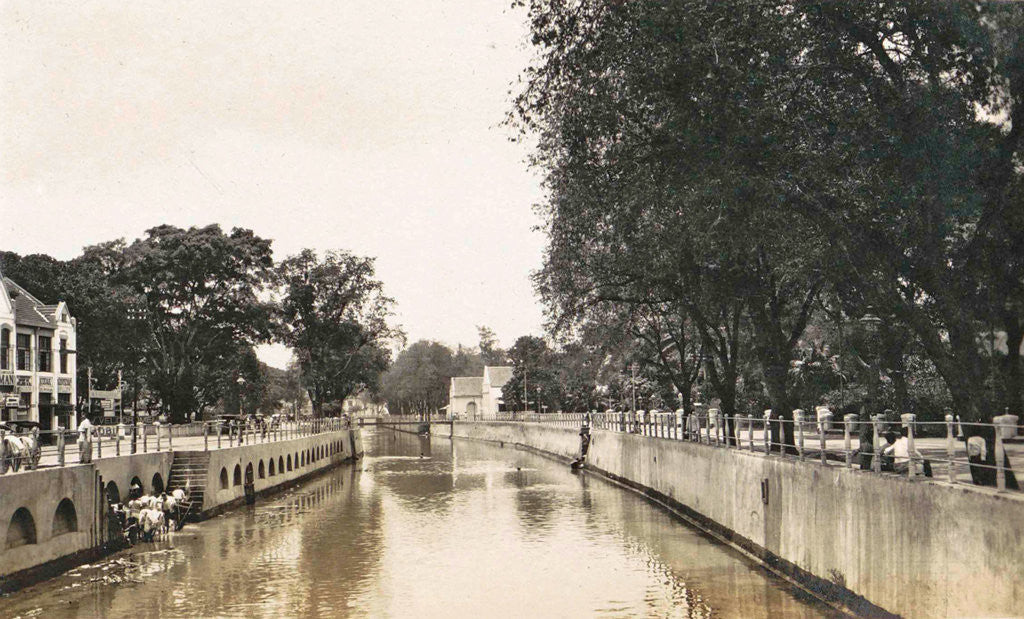 Detail of Batavia, Indonesia, Noordwijk quay channel by Anonymous