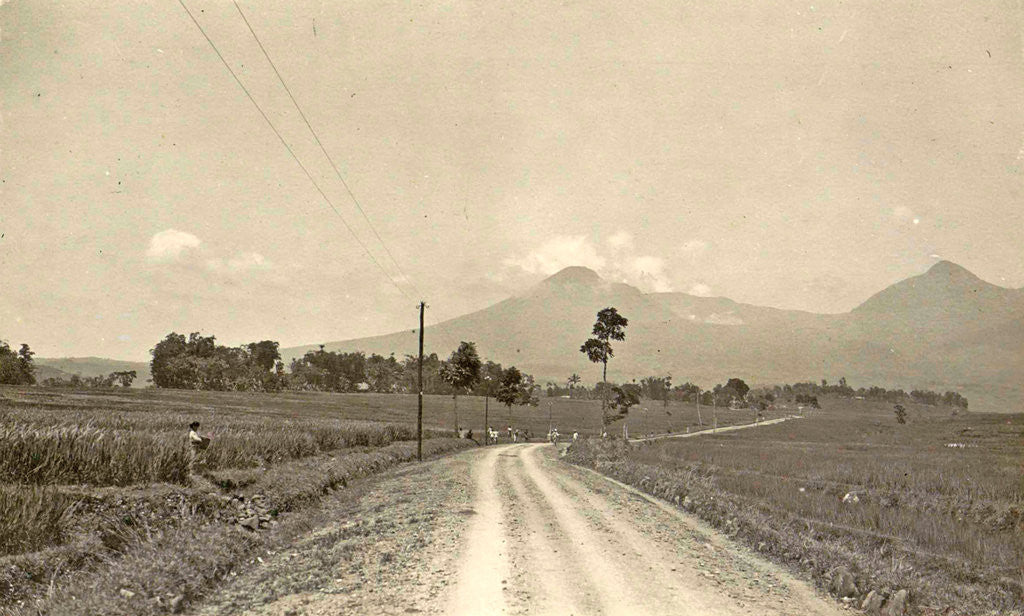 Detail of Java, Indonesia, mountain Papandajan in Garut by Anonymous
