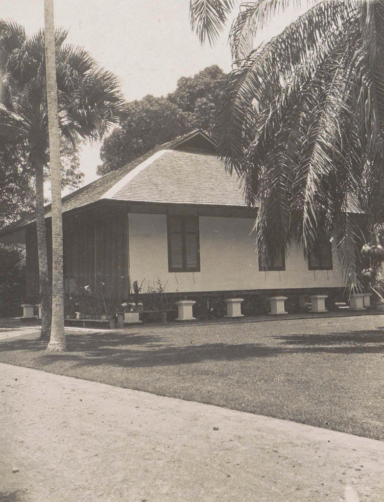 Detail of Medan, home of Mr. Heinecken with garden, Indonesia by Anonymous