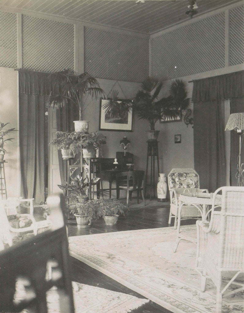 Detail of Medan, interior house of Mr. Heinecken, Indonesia by Anonymous