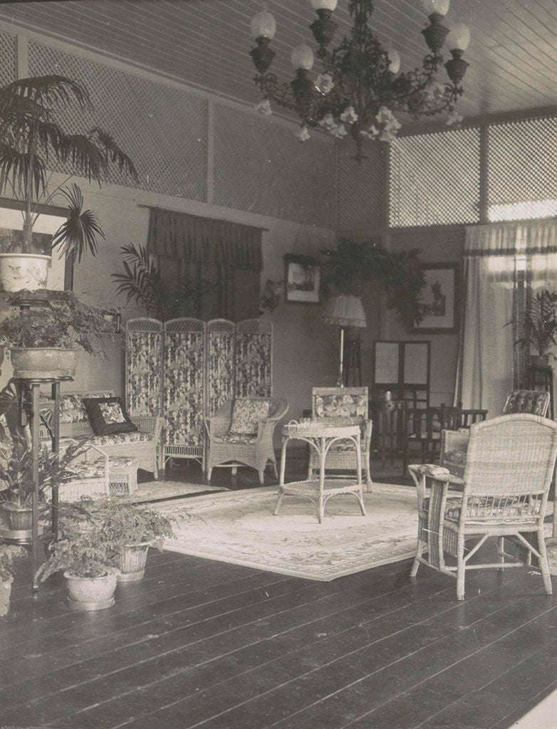 Detail of Medan, interior house of Mr. Heinecken, Indonesia by Anonymous